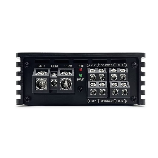 ZAPCO HB 104D II 4-Kanałowy Wzmacniacz Klasy D 4Ω: 4 x 100 watts, 2Ω: 4 x 150 watts